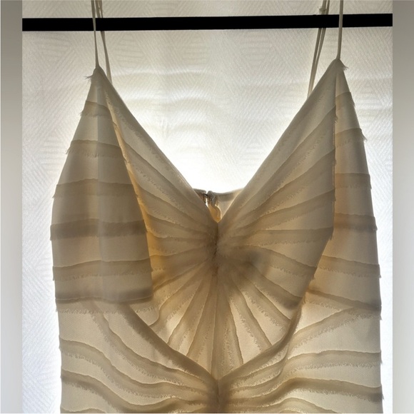 Tadashi Shoji Cream Maxi Dress - Picture 4 of 6